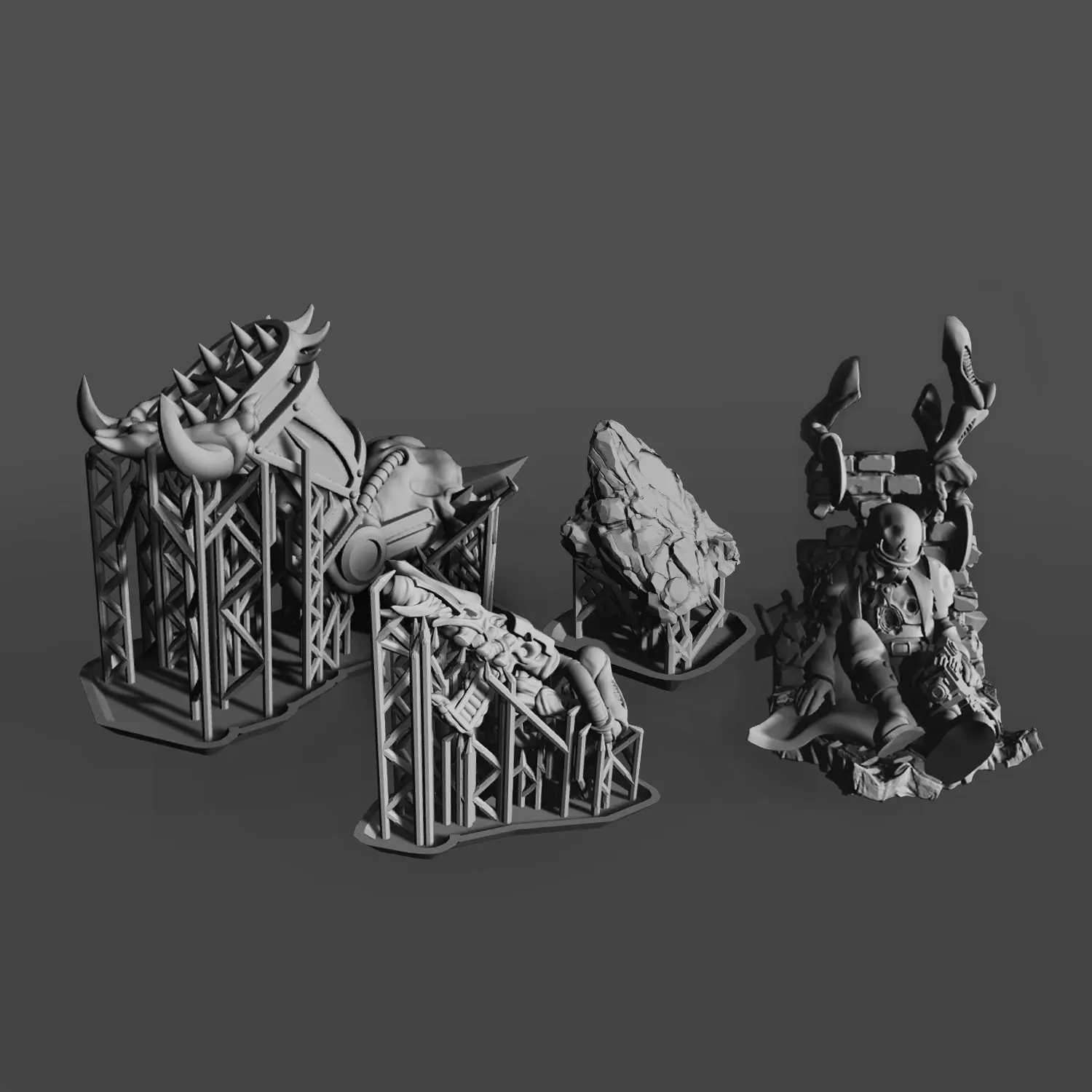 When should you print 3D miniatures in pieces